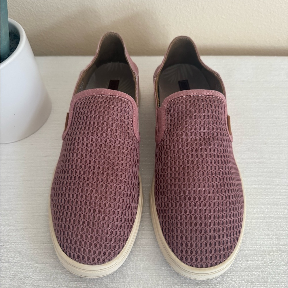 Olukai Pehuea Mauve Slip-On Mesh 2-Way Casual Sneakers - Picture 2 of 12